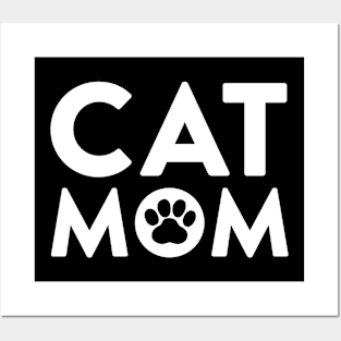 Cat Mom Posters and Art